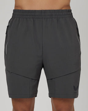 Pantalones cortos tipo cargo de tejido Flex para hombre - Gunmetal