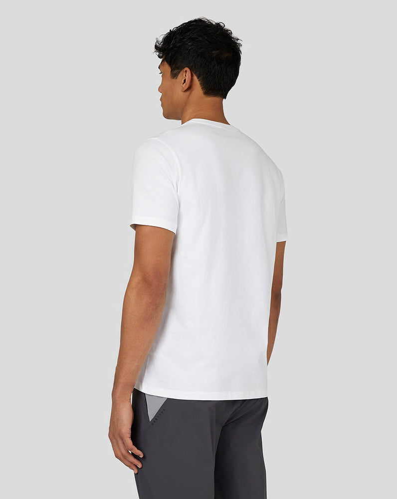 Hombre Flex Camiseta tejida de manga corta - Blanco