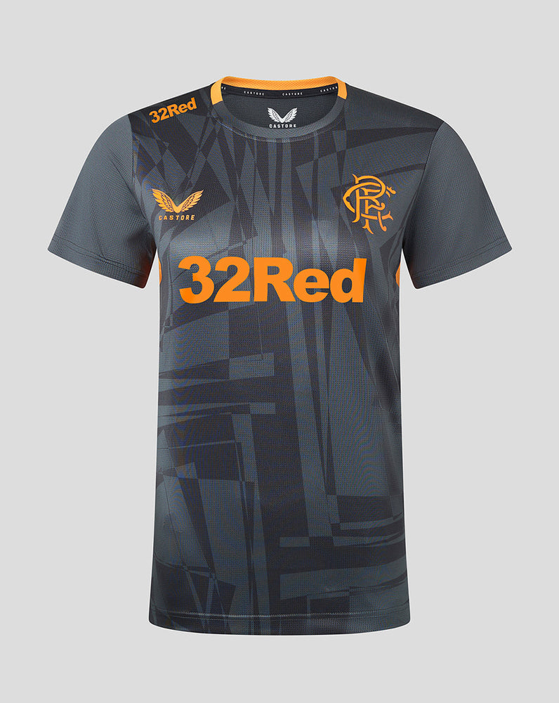 Camiseta de entrenamiento Rangers 23/24 para mujer - Gris/Naranja