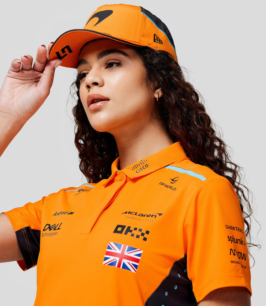 Polo oficial McLaren Teamwear para mujer Lando Norris Fórmula 1