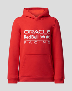 SUDADERA CON CAPUCHA ORACLE RED BULL RACING JUNIOR CORE – FLAME SCARLET