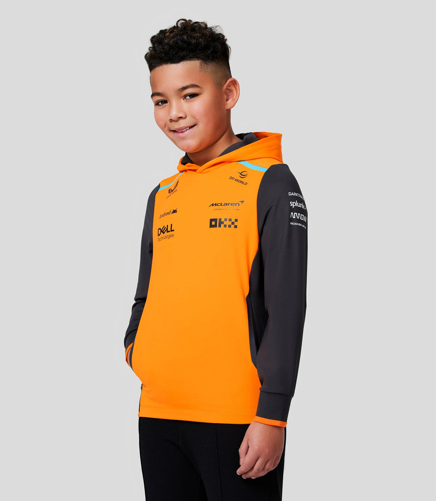 Sudadera con capucha oficial McLaren Teamwear Junior Fórmula 1