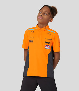 Polo oficial Junior McLaren Teamwear Lando Norris Fórmula 1