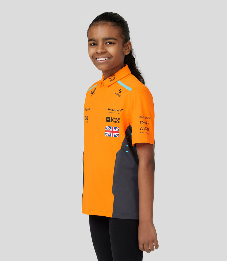 Polo oficial Junior McLaren Teamwear Lando Norris Fórmula 1