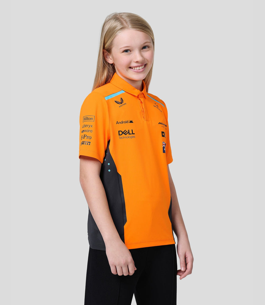 Polo oficial Junior McLaren Teamwear Oscar Piastri Fórmula 1
