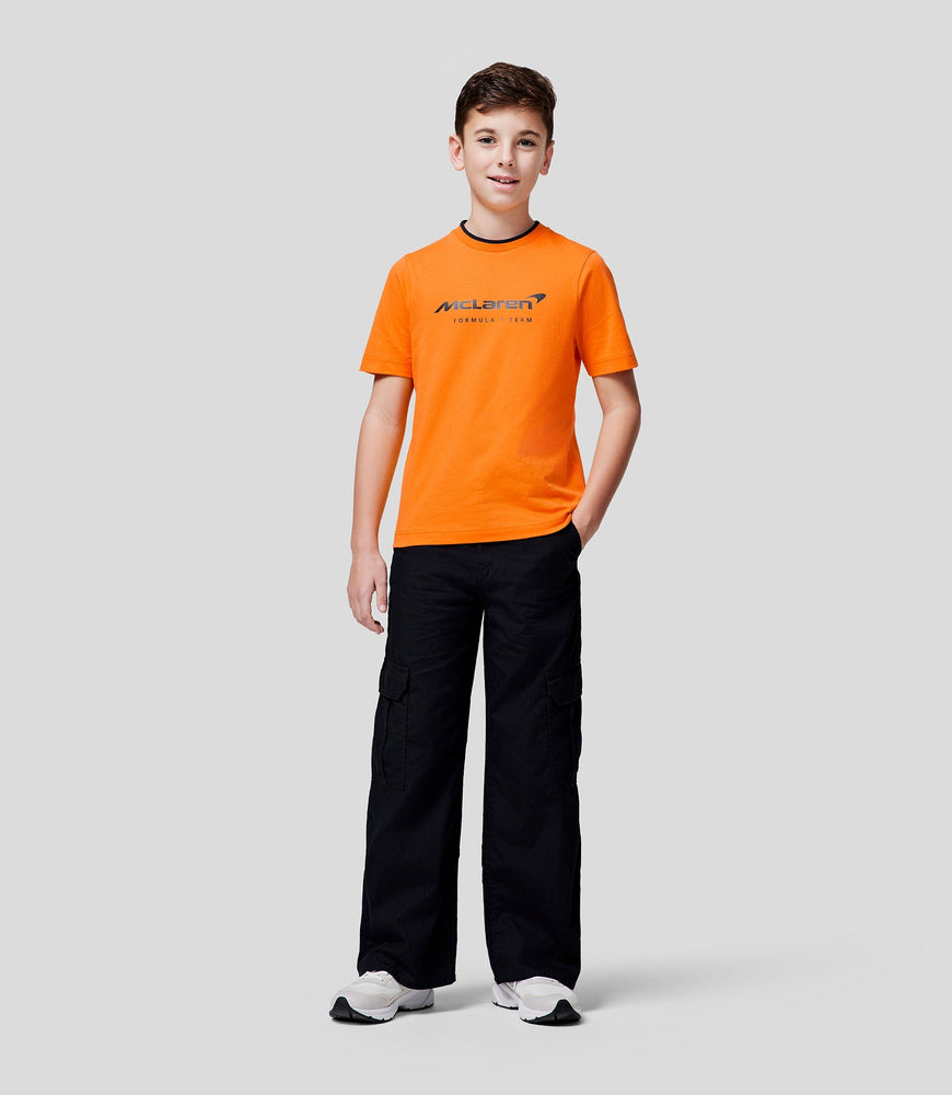 McLaren 2024 Junior Core Essentials T-Shirt - PAPAYA