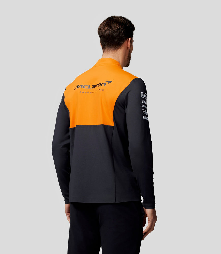 Ropa oficial del equipo McLaren para hombre Camiseta con cremallera de un cuarto Fórmula 1