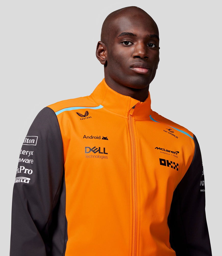 Chaqueta Soft Shell oficial McLaren Teamwear para hombre Fórmula 1