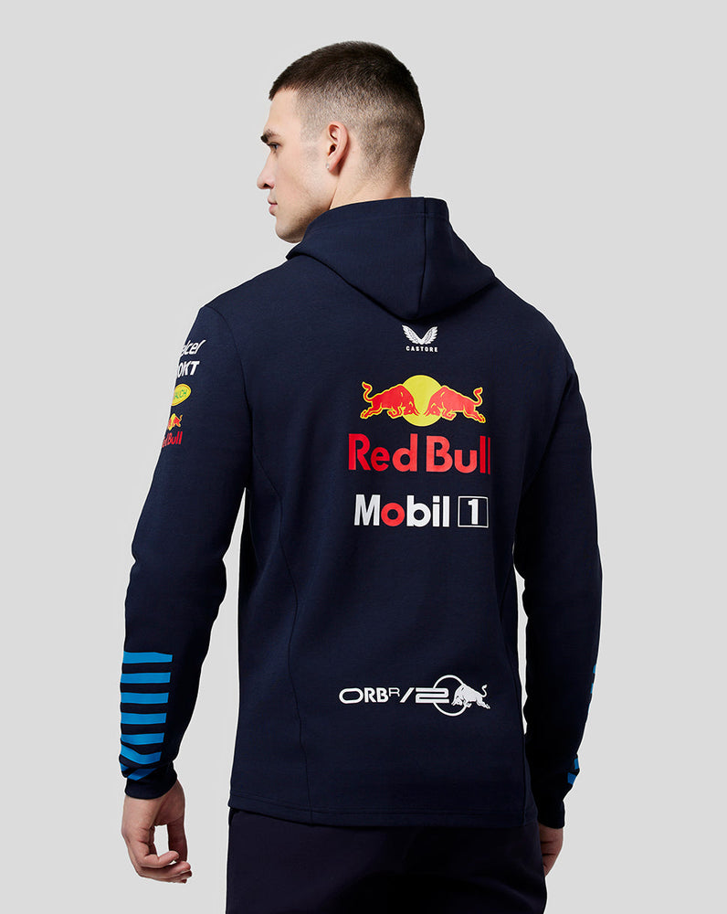 Sudadera con capucha Oracle Red Bull Racing Official Teamline Full Zip para hombre - Night Sky
