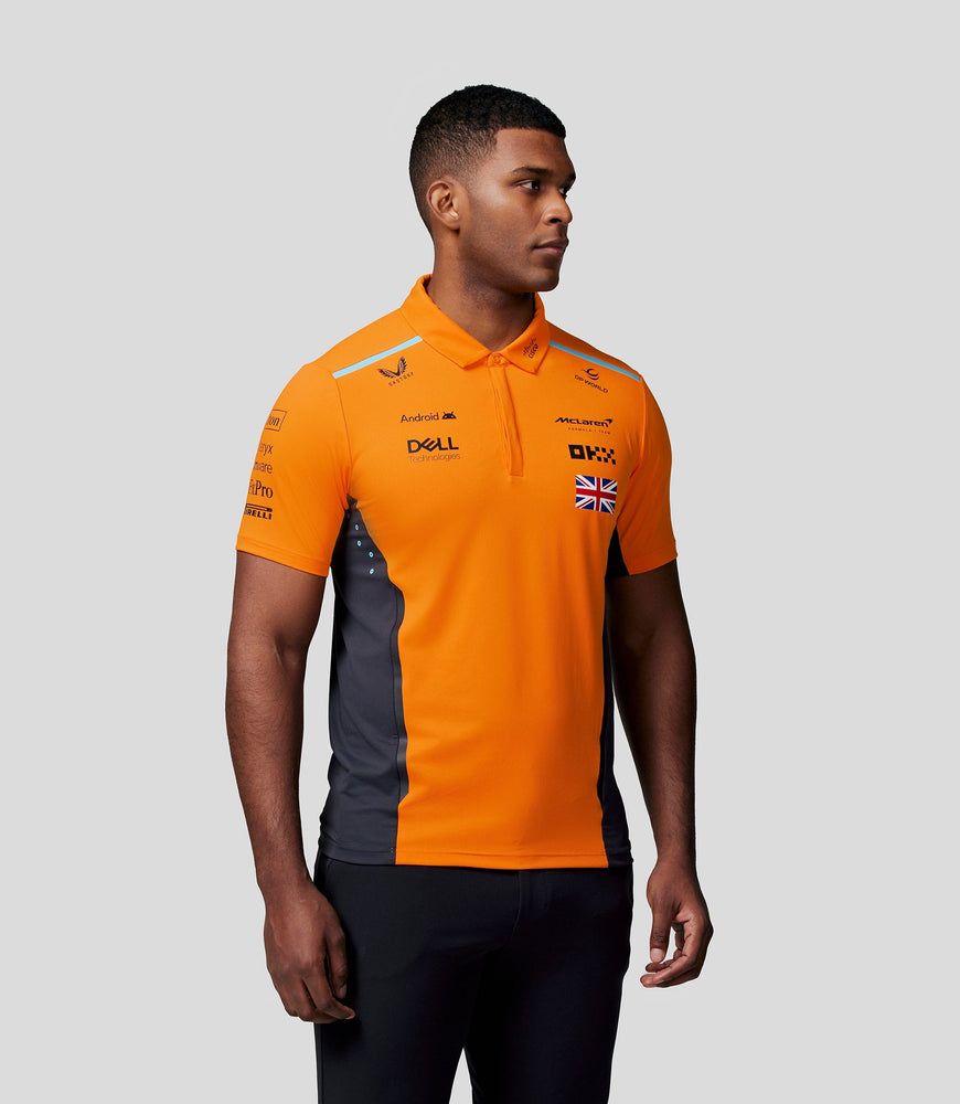 Polo oficial de McLaren Teamwear para hombre Lando Norris Fórmula 1