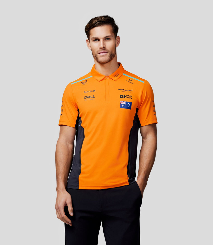 Polo oficial McLaren Teamwear para hombre Oscar Piastri Fórmula 1